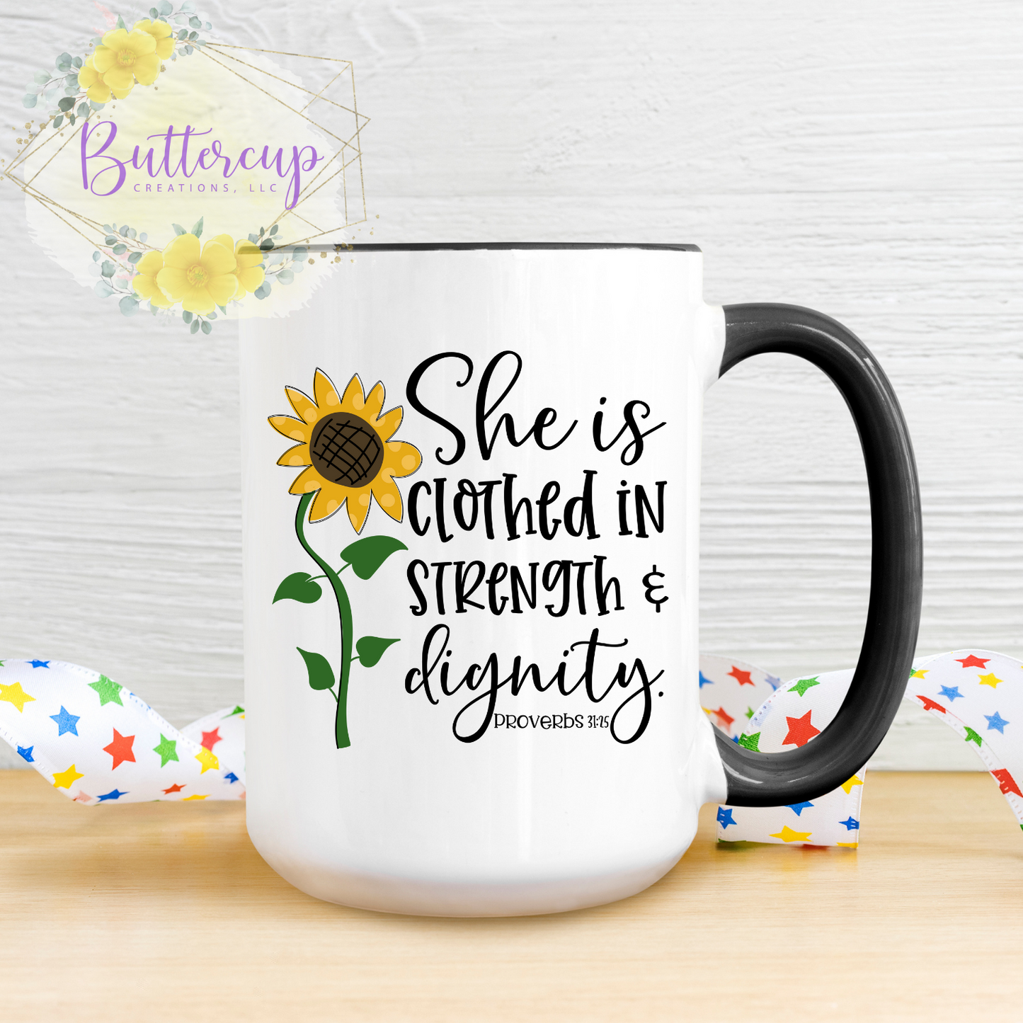 Proverbs 31:25 15 oz. Ceramic Mug