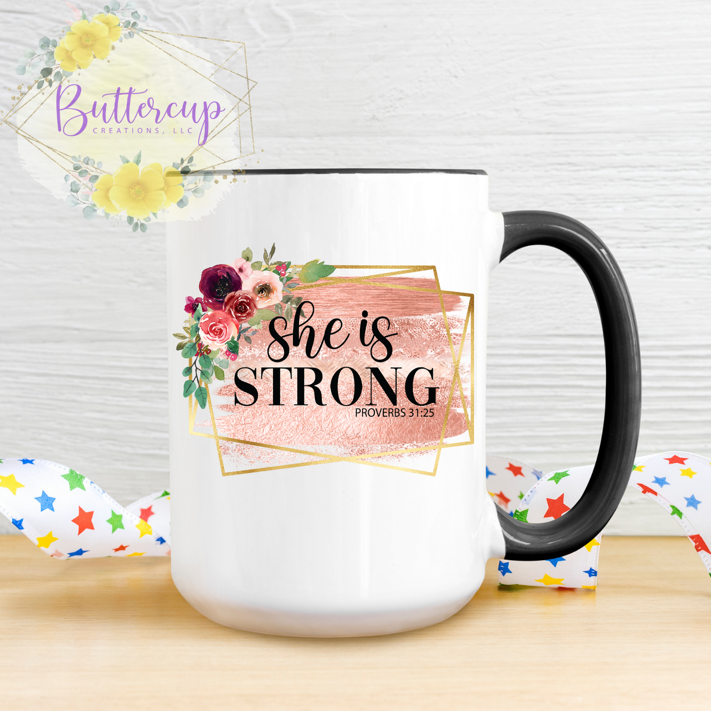 She is Strong 15 oz. Ceramic Mug