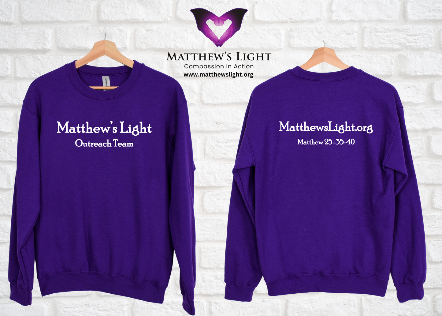 Matthew's Light Outreach Team Crewneck Sweatshirt
