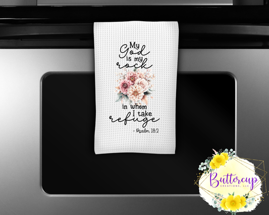 Psalm 18:2 Kitchen Towel