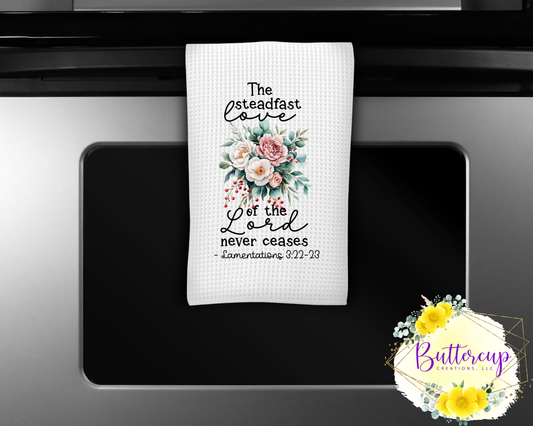 Lamentations 3:22-23 Kitchen Towel