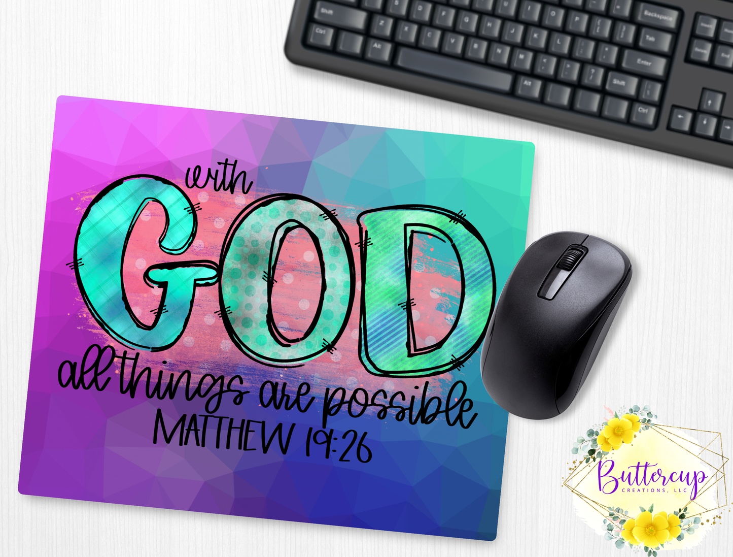 With God Mousepad
