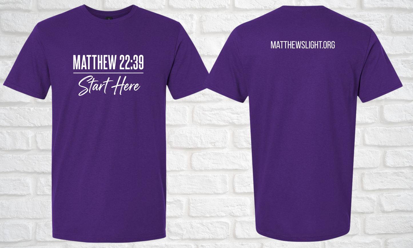 Matthew's Light "Start Here" T-Shirt