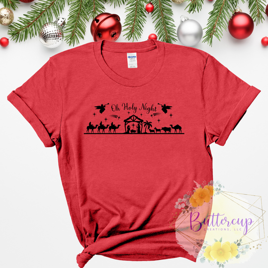 Oh Holy Night Nativity T-Shirt