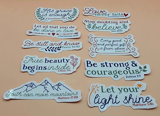 His Grace is Enough Sticker Set