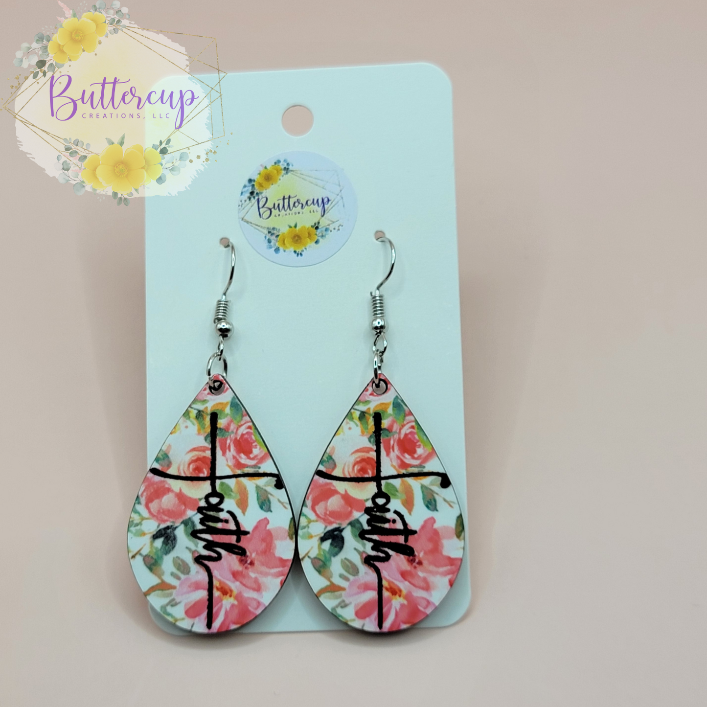 Faith Earrings (Floral)