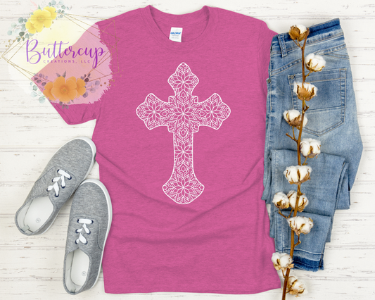 Lace Cross T-Shirt