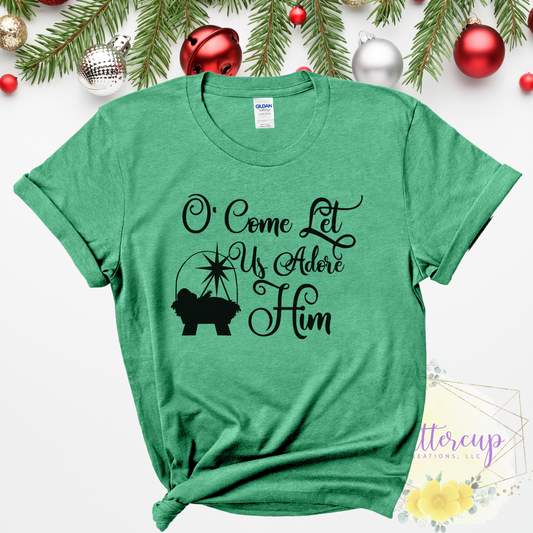Oh Come Let Us Adore Him T-Shirt