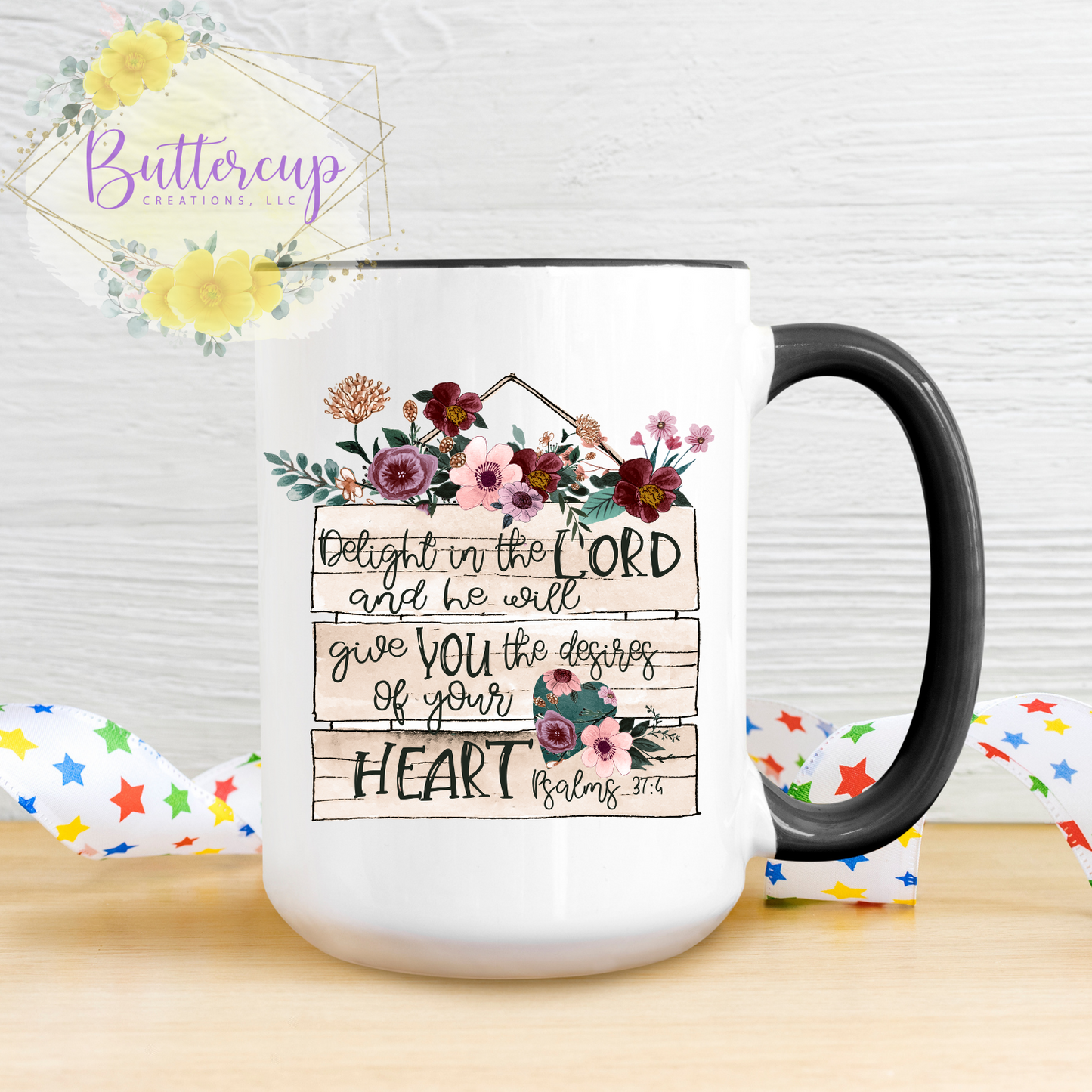 Delight in the Lord 15 oz. Ceramic Mug